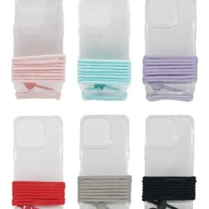Funda transparente con cuerda iPhone 16