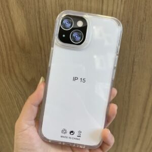 Funda transparente con borde transparente iPhone 16E/17E