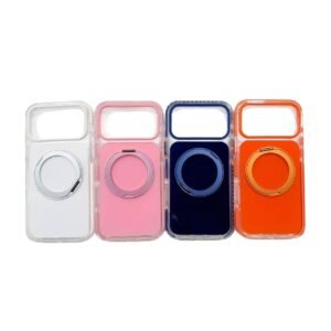 Funda acrílica bicolor con soporte 360 iPhone 17 Pro/18 Pro