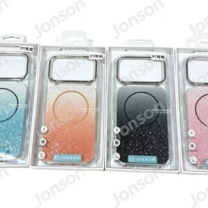 Funda purpurina ondulada magnética iPhone 15 Pro Max