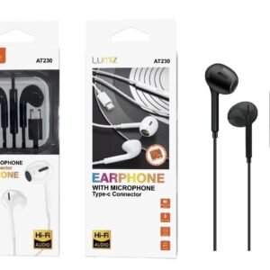 Auriculares con cable Type-C negro Lumiz AT230 Type-C