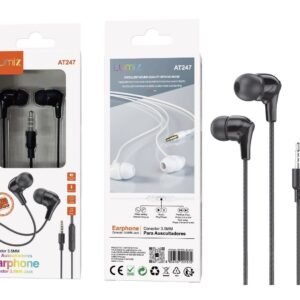 Auricular con cable jack negro Lumiz AT247