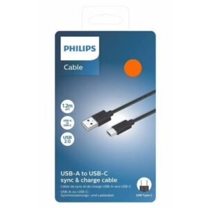 Cable tipo-C philips USB2.0 1.2M