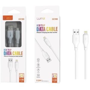 Cable IP 3.4A 0.5M blanco Lumiz CC103 IP