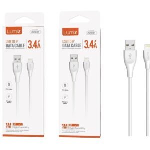 Cable IP 3.4A 1M blanco Lumiz CC201 IP