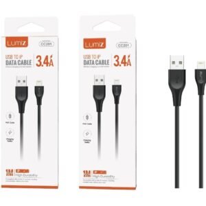 Cable IP 3.4A 1M negro Lumiz CC201 IP