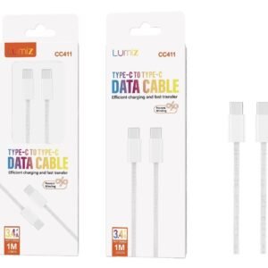 Cable C-C 3A 1M blanco Lumiz CC411 C-C