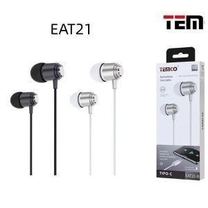 Auricular con cable tipo C
