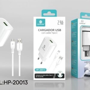 Cargador 2.4A con cable Type-C Hopecom HP-20013