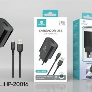 Cargador 2.4A con cable IP Hopecom HP-20016