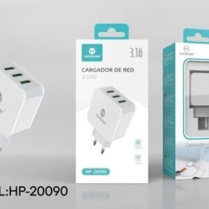 Cargador enchufe 3 USB 3.1A Hopecom HP-20090