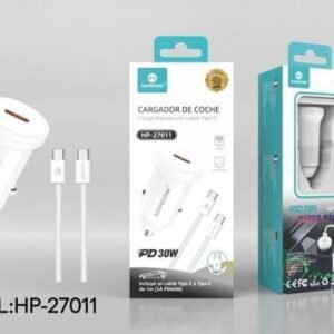 Cargador C-C 30W para coche Hopecom HP-27011 C