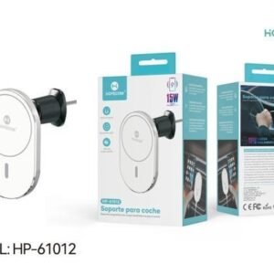 Soporte para coche con cargador inalámbrico 15W blanco Hopecom HP-61012