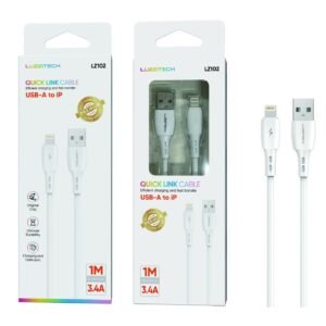 Cable IP 3.4A 1M blanco Lumiz LZ102 IP