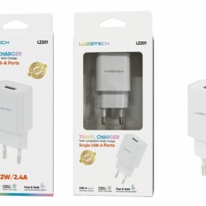 Cargador enchufe 2.4A blanco Lumiz LZ201