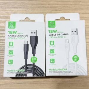 Cable 18W USB-Type C 3M Woox MX0009 USB-Type C