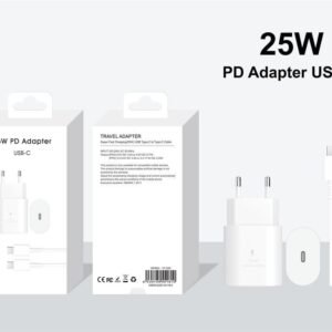 Cargador 25W con cable C to C blanco VY-026 Type-C