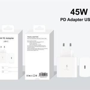 Cargador 45W con cable Type-C to Type-C blanco VY-027 Type-C