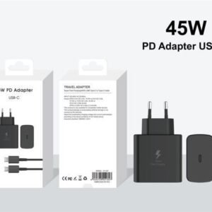 Cargador 45W con cable Type-C to Type-C negro VY-027 Type-C