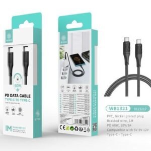 Cable C-C trenzado 60W C-C