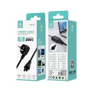 Cable alimentacion 2 metro 3 pin