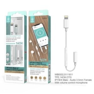 Adaptador audio con control de volumen