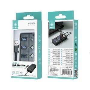 Adaptador USB-4USB con interruptor