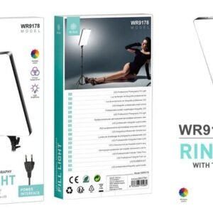 Luz de relleno profesional LED multicolores rectangulo interfaz plug EU Ikrea WR9178