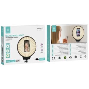Ikrea WR9217 luz de relleno con soporte de móvil LED multicolores 17CM 6.69''interfaz USB-a