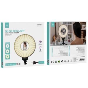 Ikrea WR9219 luz de relleno con soporte de móvil LED multicolores 32.5CM 12.8''interfaz plug EU