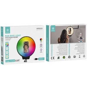 Ikrea WR9220 luz de relleno con soporte móvil leg RGB 17CM 6.69'' interfaz USB-a