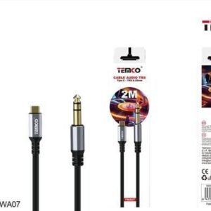Temco YWA07 cable audio 2M Type-C a trs 6.35MM