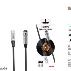Temco YWA08 cable audio 3M xlr M/H