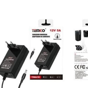 Temco YWA18 cargador universal adaptador de corriente 12V5A