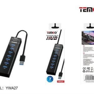 Temco YWA27 adaptador hub 7 puertos USB 3.0