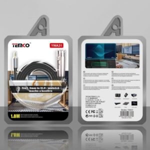Temco YWA31 cable jack 3.5MM M/H xlr