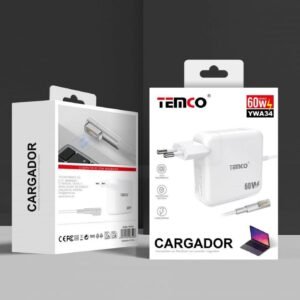 Temco YWA34 cargador MacBook MagSafe 1 60W