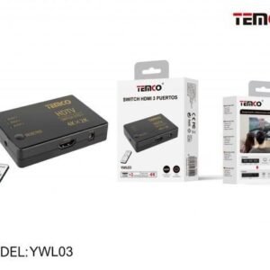 Temco YWL13 switch de red RJ45 con 4 puerto