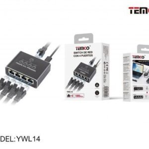 Temco YWL14 switch de red con 4 puertos