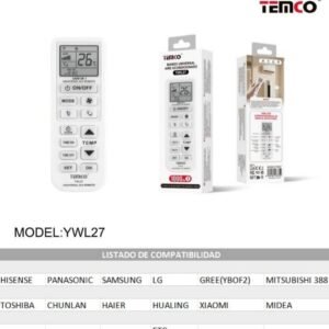 YWL27 mando universal de aire acondicionado